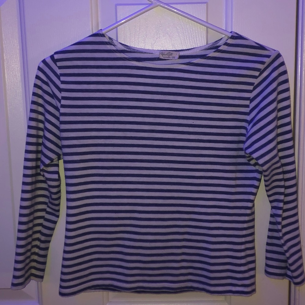 brandy melville john galt striped crop top